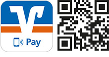 Service-Apps Pay App mit QR-Code zum Download