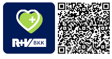 Service-Apps QR-Code für die App R+V BKK